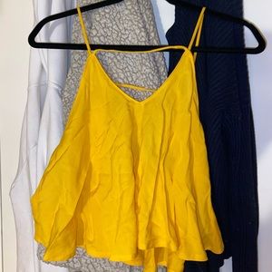 F21 yellow summer top